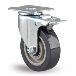 small Polyurethane on polypropylene swivel casters total brake (4) small Polyurethane on polypropylene swivel casters total brake (4)