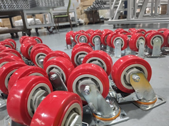 Industrial 6 inch pp casters with stopper Industrial 6 inch pp casters with stopper