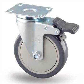 4 Inch Light Duty PU Swivel Casters Total Brake