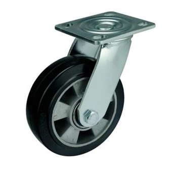 heavy duty rubber Casters for trash containers
