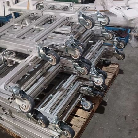 5 inch aluminum profile wheels