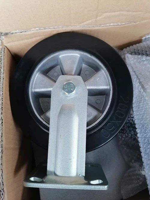 200mm mould on rubber rigid casters