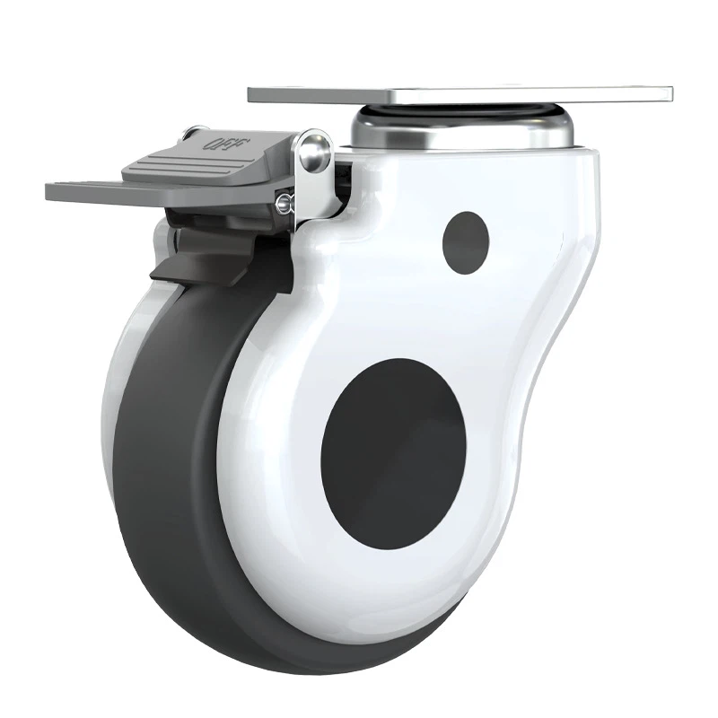 Swivel Brake Hospital Carts Wheels 4 Inch
